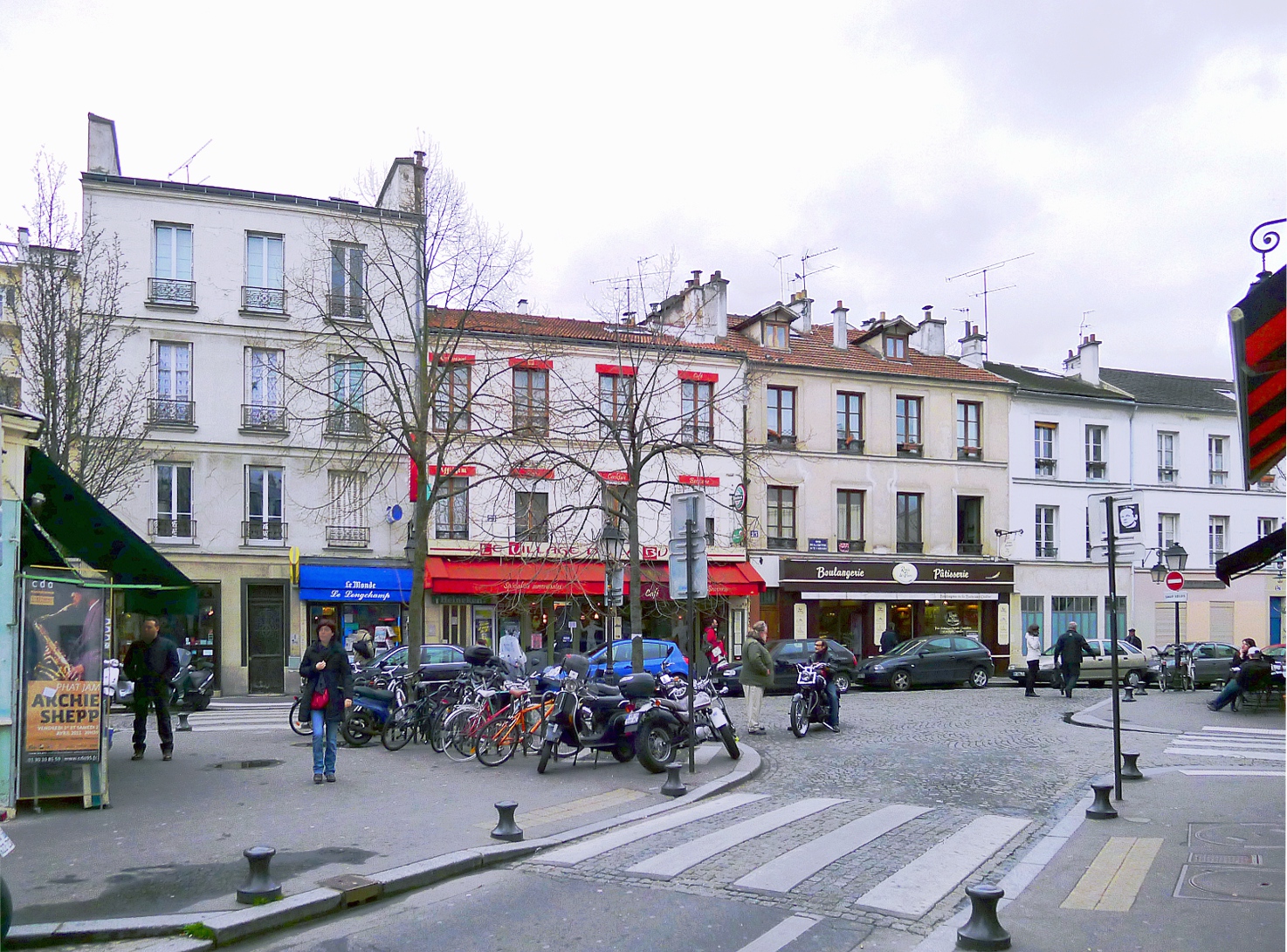 A street corner in Butte-aux-Cailles, the village-like quarter in Paris’s 13th