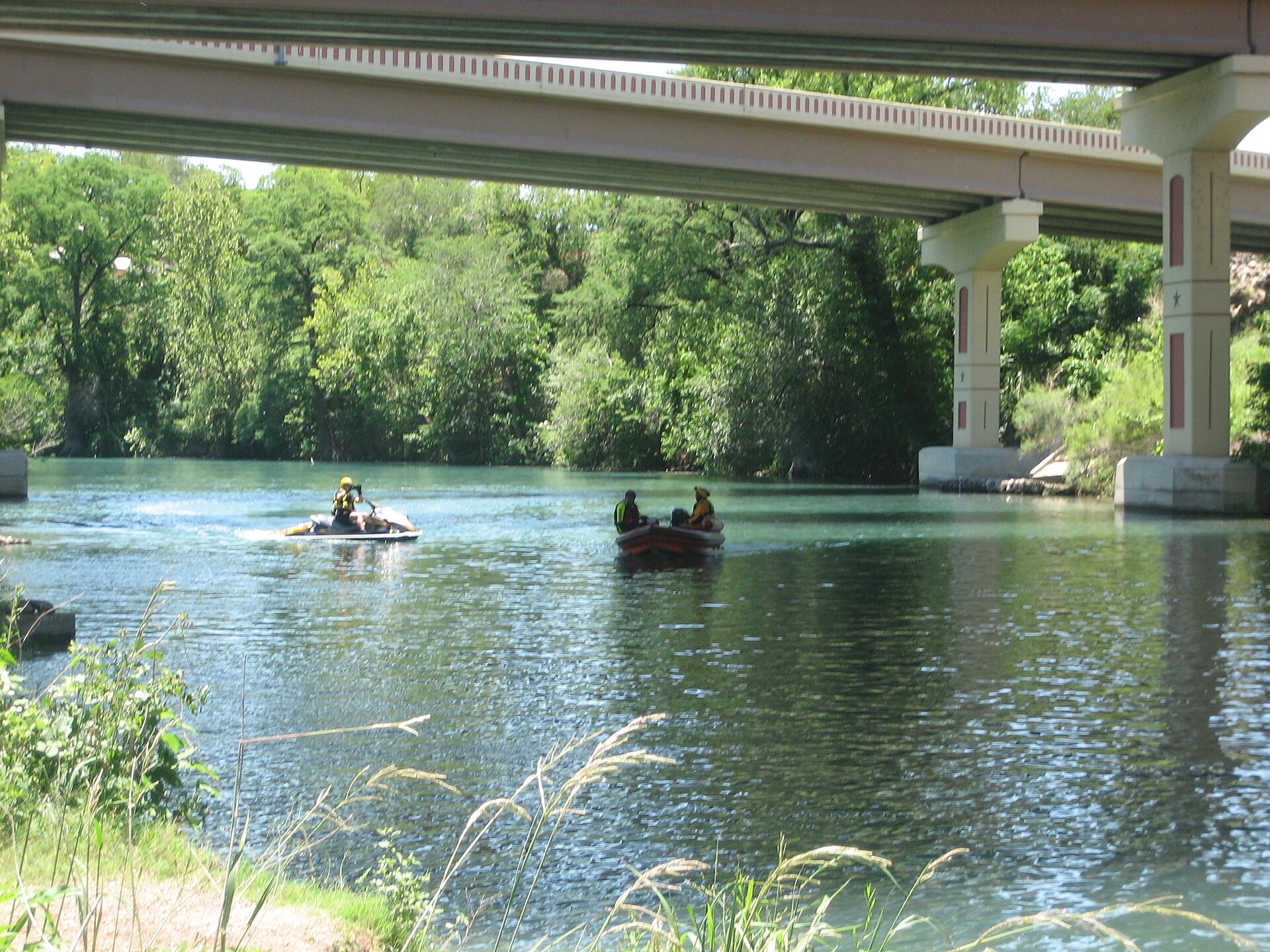 The Guadalupe River in New Braunfels, Texas