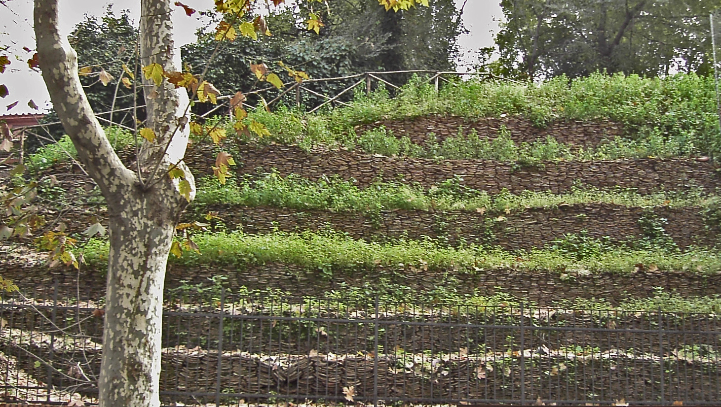 Monte Testaccio in Rome, a hill built from broken ancient amphorae